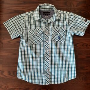 U.S. Polo Assn. Boys Short Sleeve Button Down Shirt Size 8